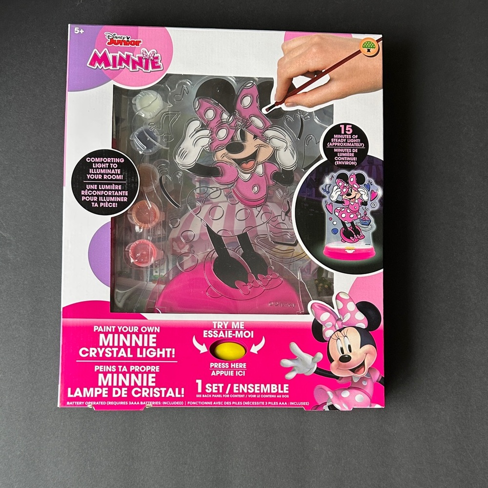 Disney Minnie Mouse Pink and Black Crystal Light Kit